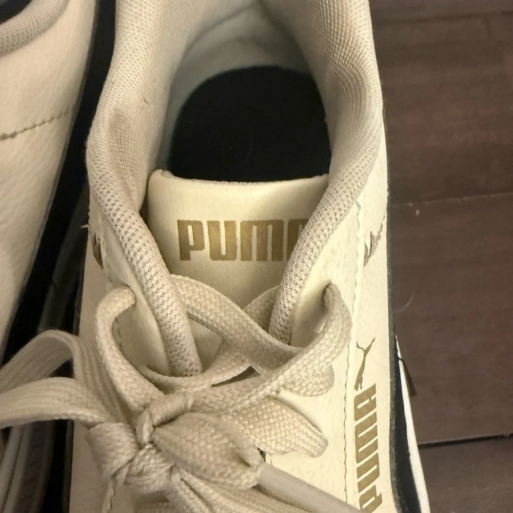 Puma Beige and Black Casual Sneakers
